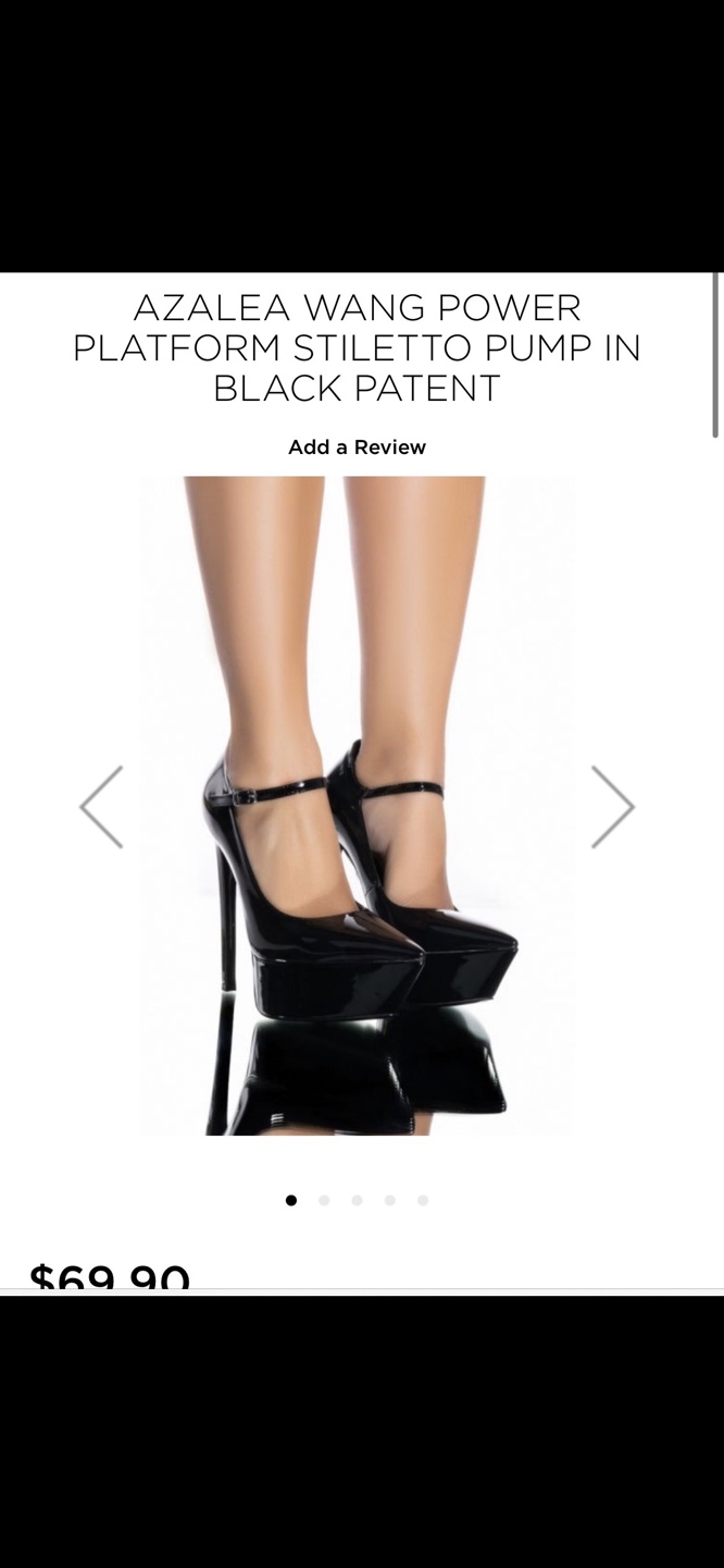 Black patent power platform high heels - photo 3