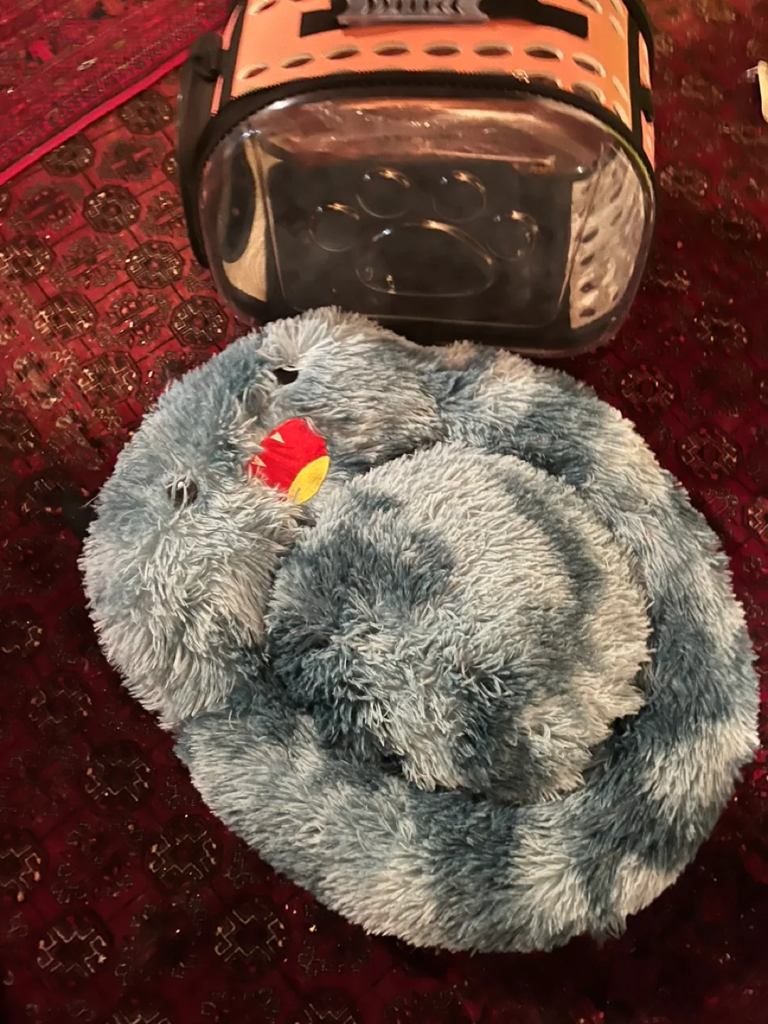 Cat Bed - Pink & White Cat Print image indicator(3)