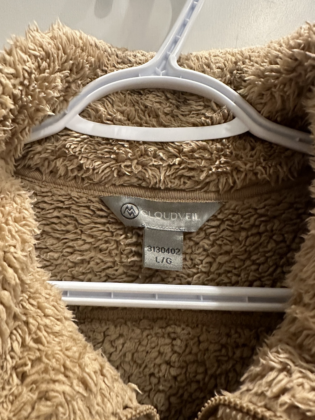 Women's Tan Fleece/Sherpa Jacket - photo 3