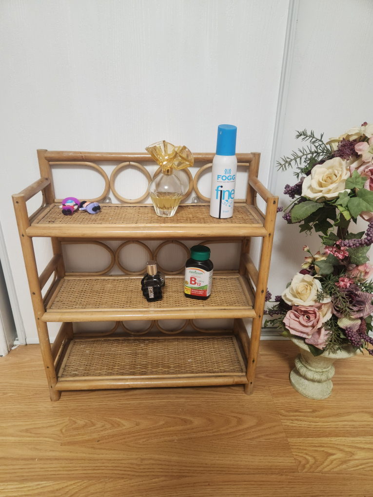 Rattan 3 Tier Shelf