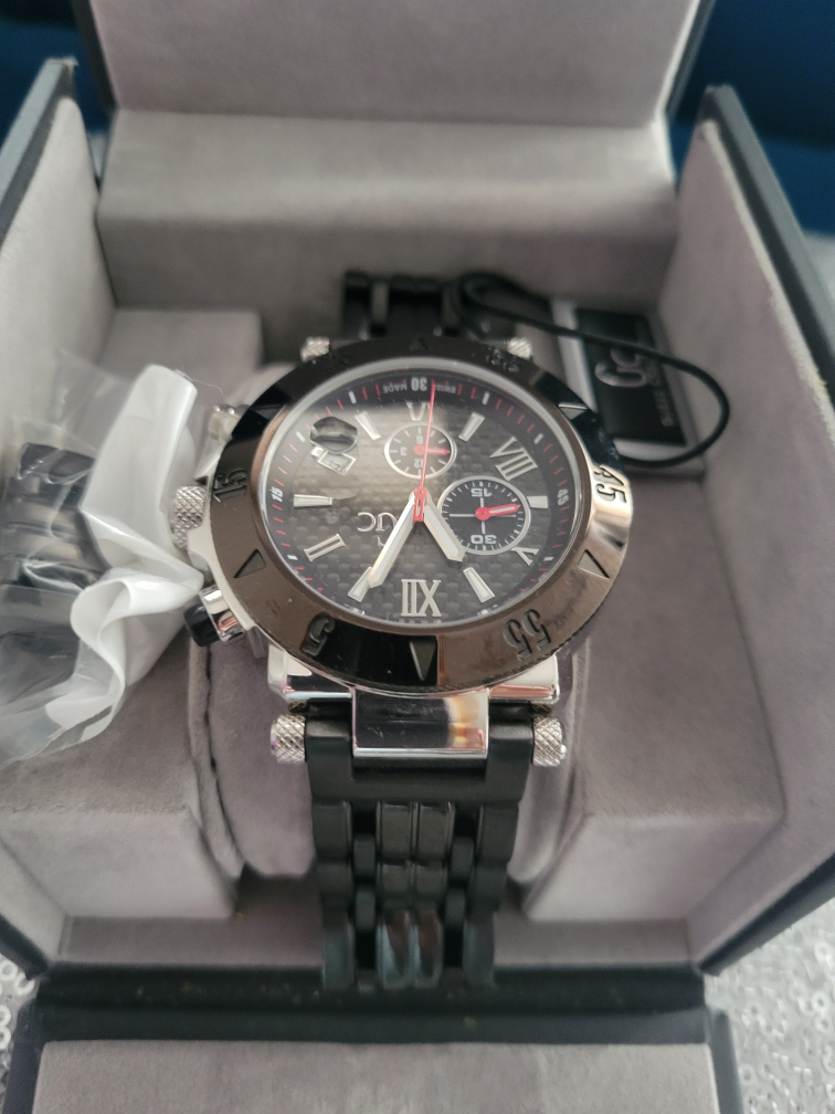 Guess Collection Mens Black Chronograph Watch