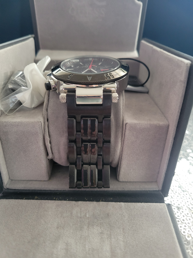 Guess Collection Mens Black Chronograph Watch - photo 3