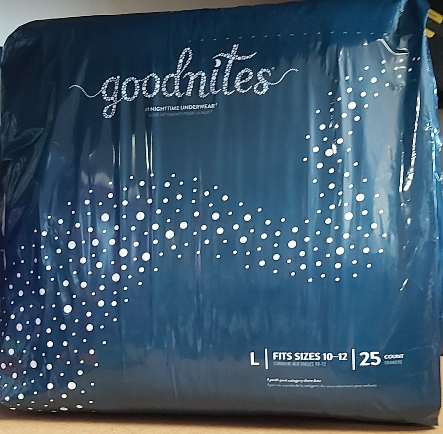 Goodnites Nighttime Underwear Size L 25 Count🧡