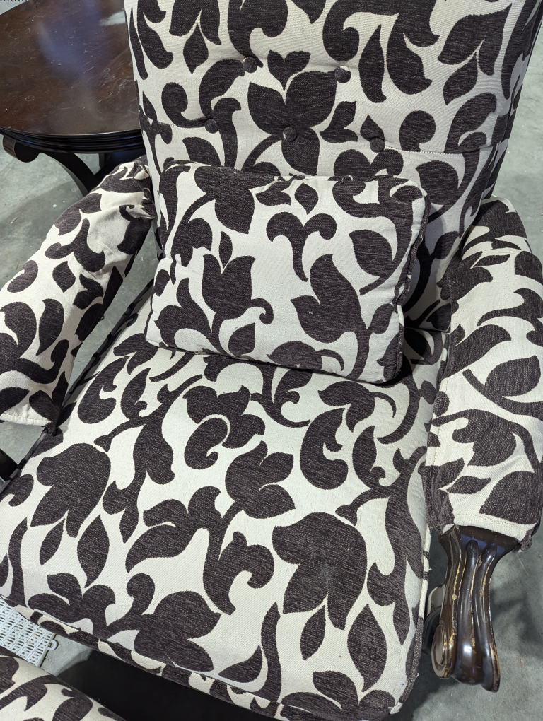 Floral Armchair and Ottoman - photo 5