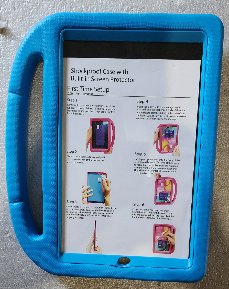 Shockproof Case with Built-in Screen Protector for Tablet