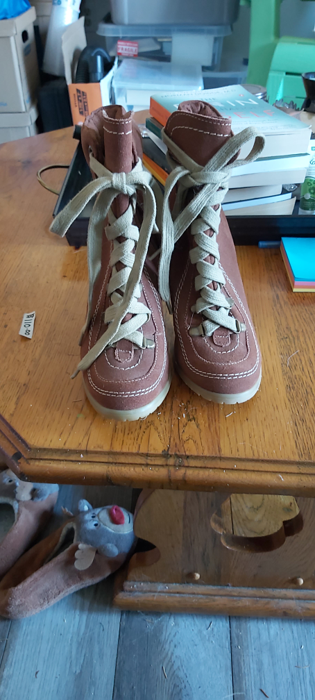 Brown Lace-Up Booties - photo 2