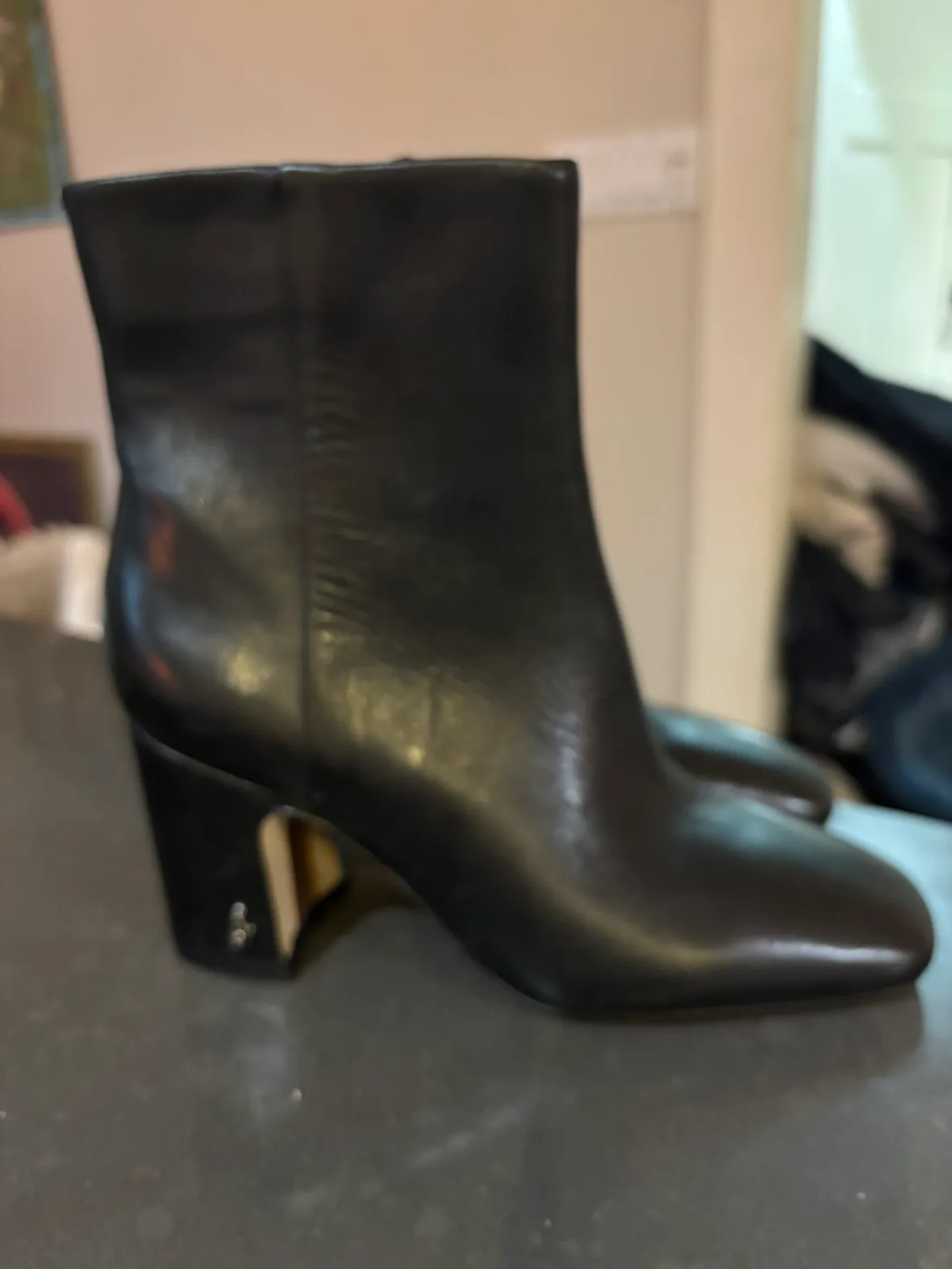 Sam Elwin  Black Leather Booties thumbnail