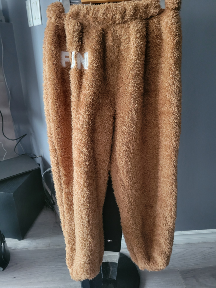 Fuzzy Brown Pants
