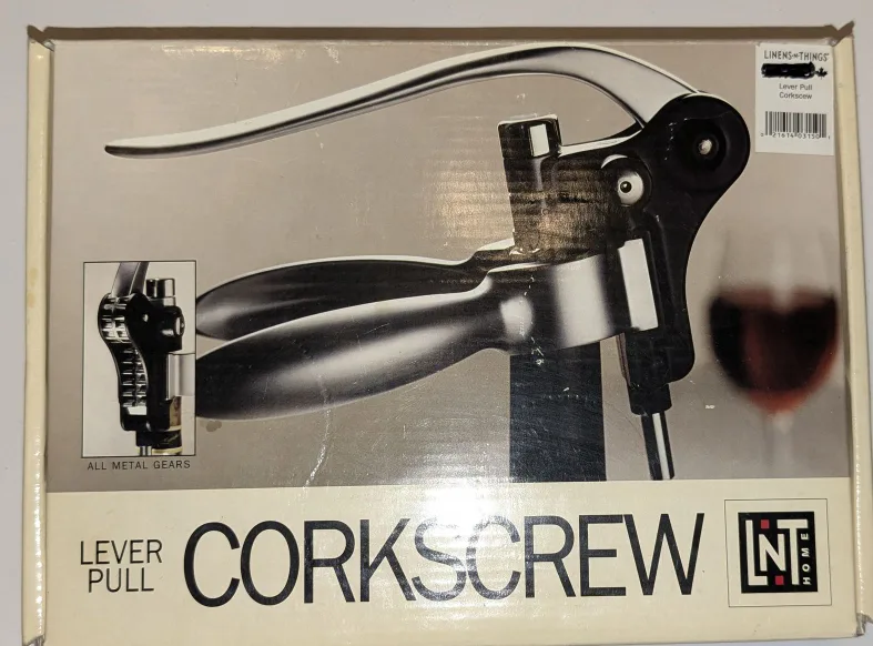 Lever Pull Corkscrew - All Metal Gears - l NIB image indicator(4)