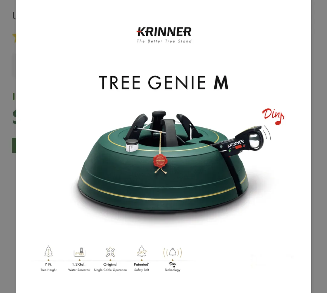 Krinner Tree Genie Christmas Tree Stand for sale image indicator(5)