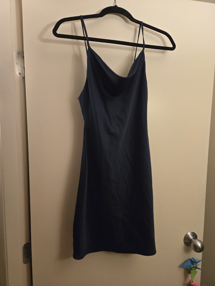 Free People Navy Blue Slip Dress