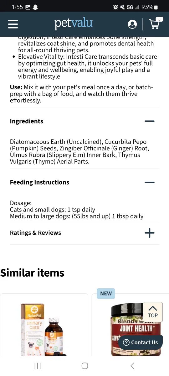 NaturPet  Intesti Care Pet Supplement for cats & dogs #freecycle image indicator(4)