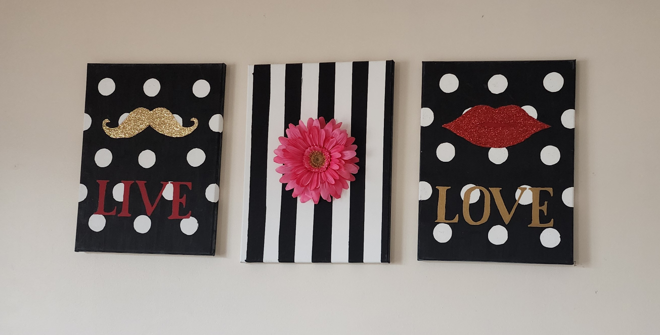 Live, Love Canvas Wall Art Set - photo 2