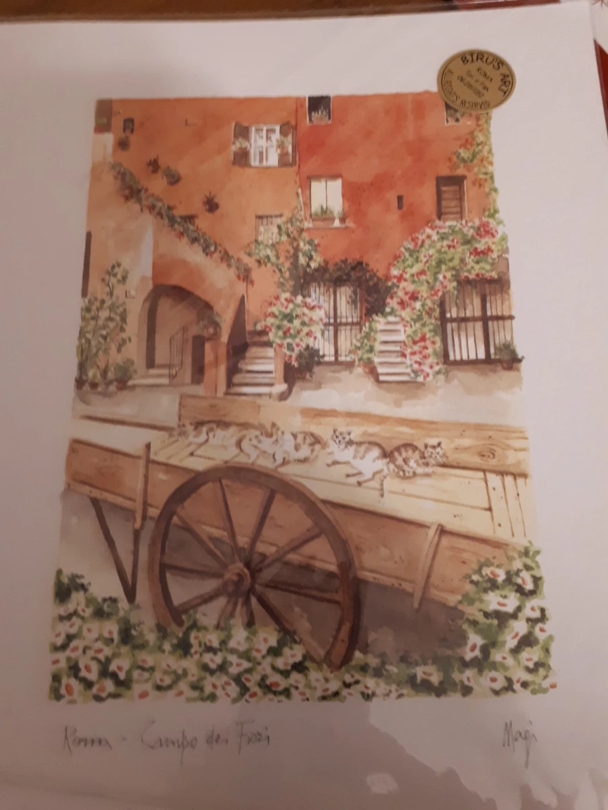 Set of Six Birus Art Prints of Rome - photo 3