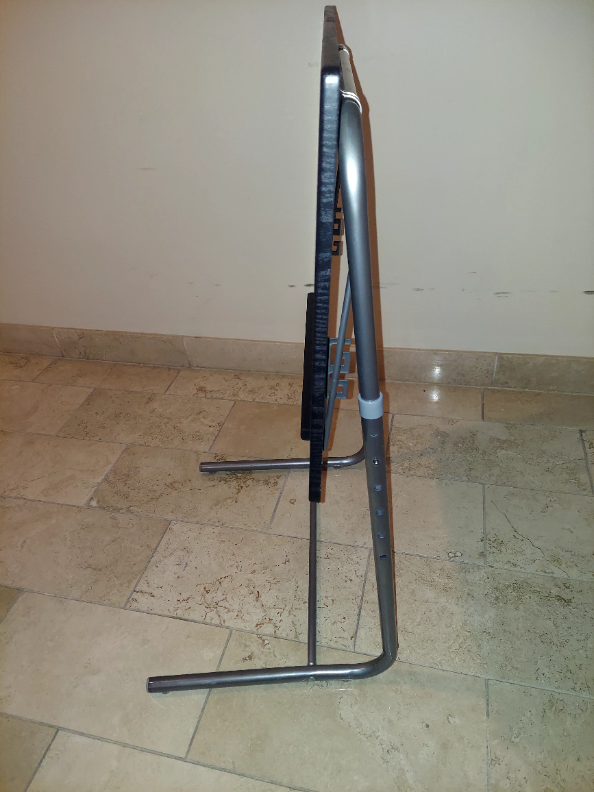 Black folding  adjustable  labtop table - photo 3