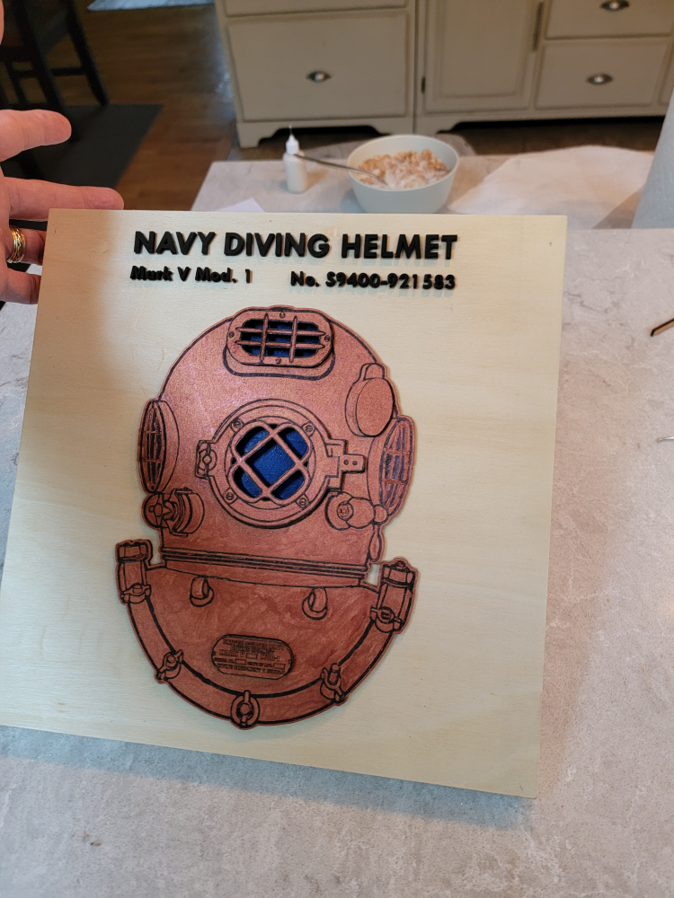 Navy Diving Helmet Mark V Mod. 1 Wall Decor - photo 2