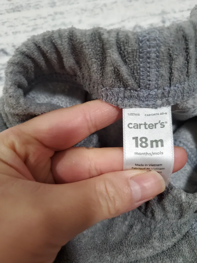 toddler grey fleece pants, set of 2 for $5 image indicator(3)