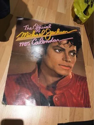 Vintage 1985 Michael Jackson Calendar image indicator(9)