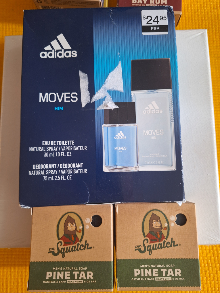 Adidas Moves Him Gift Set + 2 Dr Squatch Soaps - photo 2