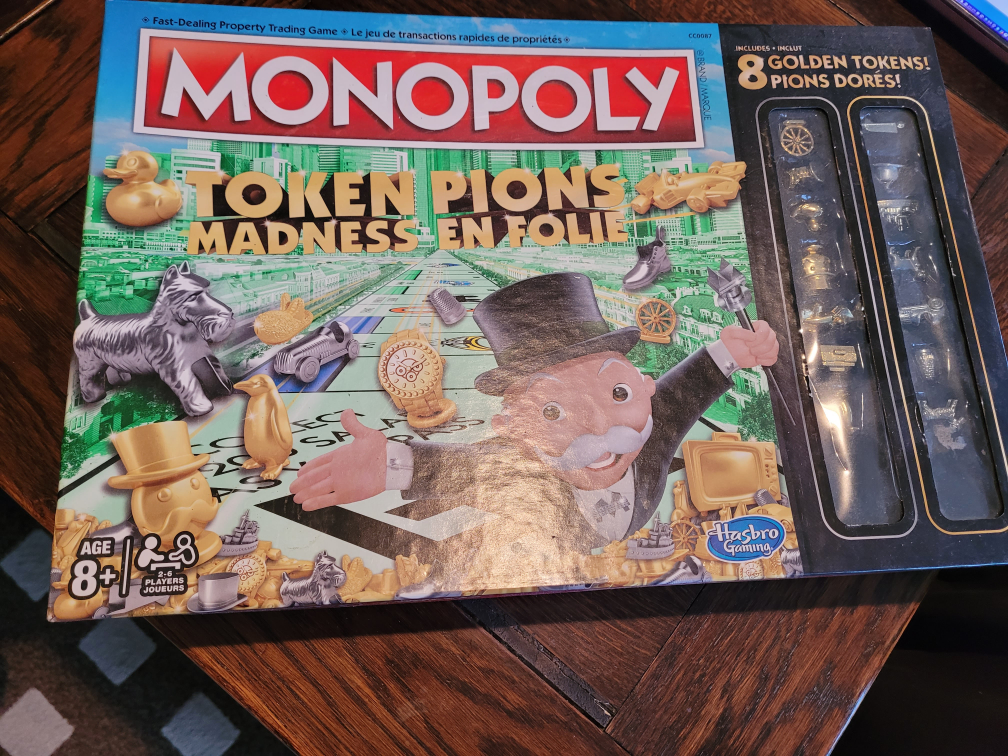 Monopoly Token Madness Board Game