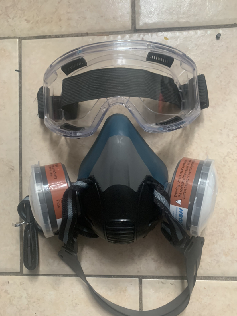 Face mask and goggles
