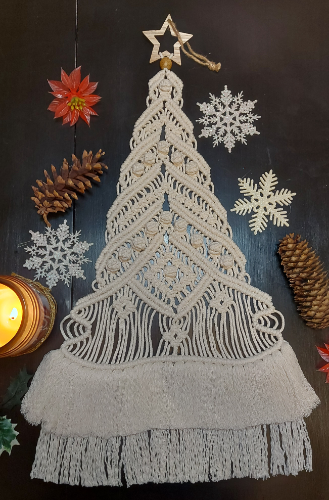 Christmas Tree Wall Hanging Decoration Macrame *style 1*