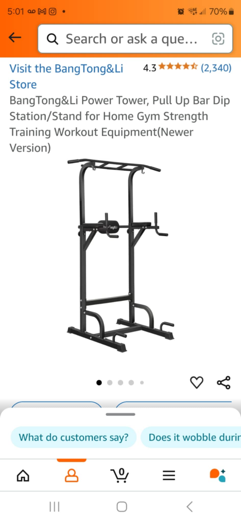 BangTong&Li Power Tower Pull Up Bar Dip Station