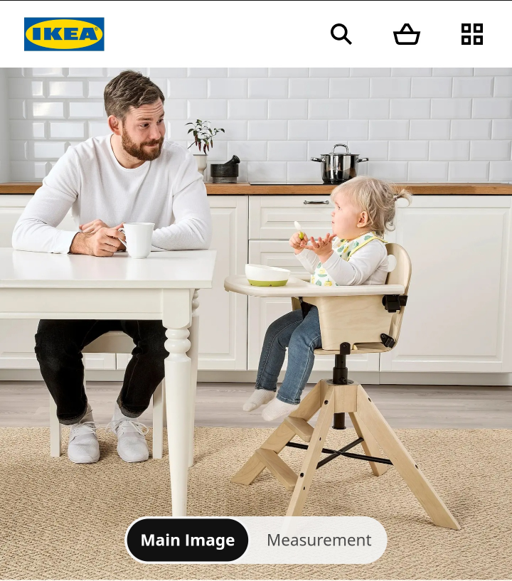 IKEA GRAVAL High Chair with Tray and Steps - photo 5