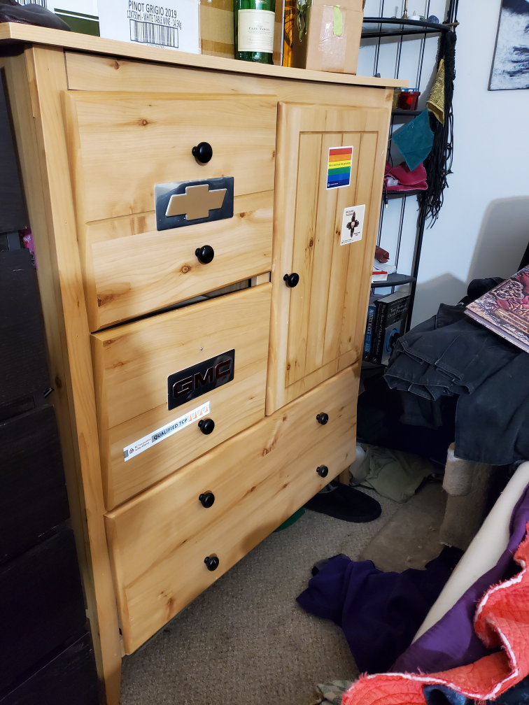 Wooden Cabinet with Drawers