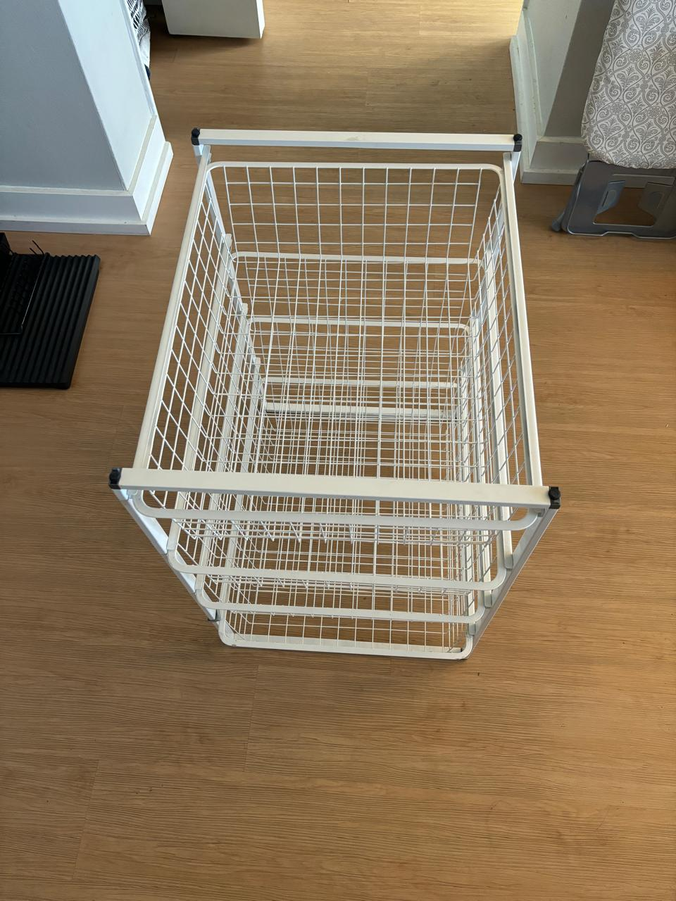 White 4-Tier Wire Storage Shelf - photo 3