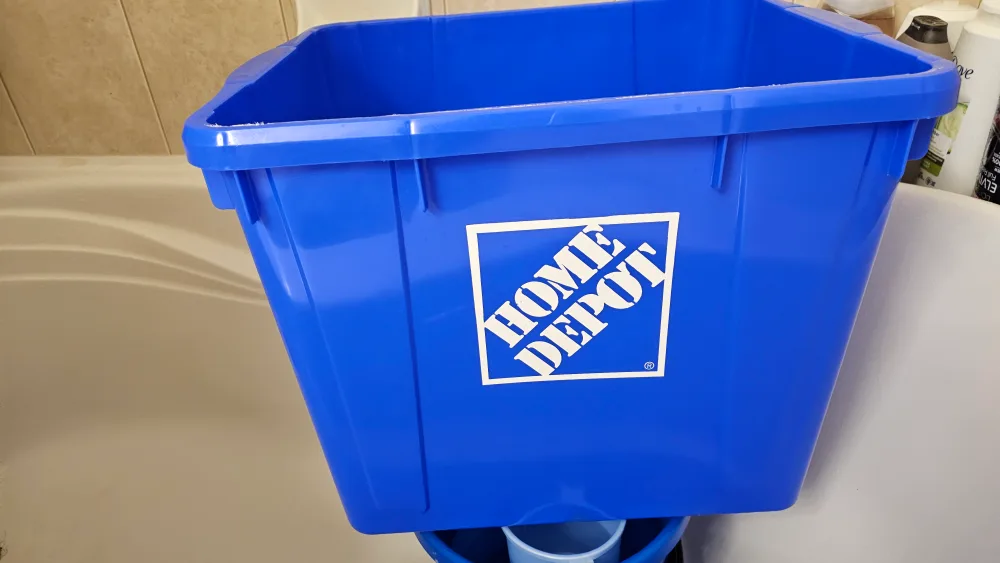 Home Depot Blue Recycling Bin thumbnail