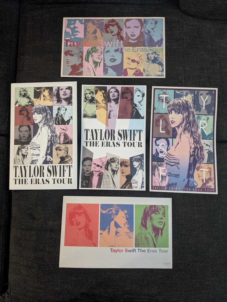 Taylor Swift The Eras Tour Posters (Set of 4)