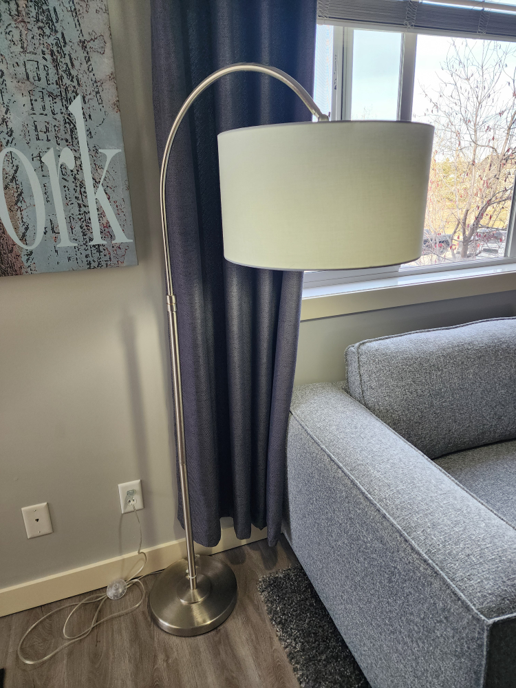 Floor Lamp with White Shade - photo 2