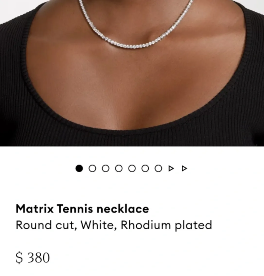 SWAROVSKI Matrix Tennis Necklace image indicator(5)