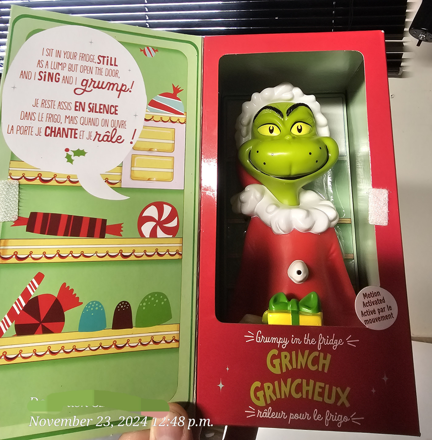 Hallmark talking fridge Grinch