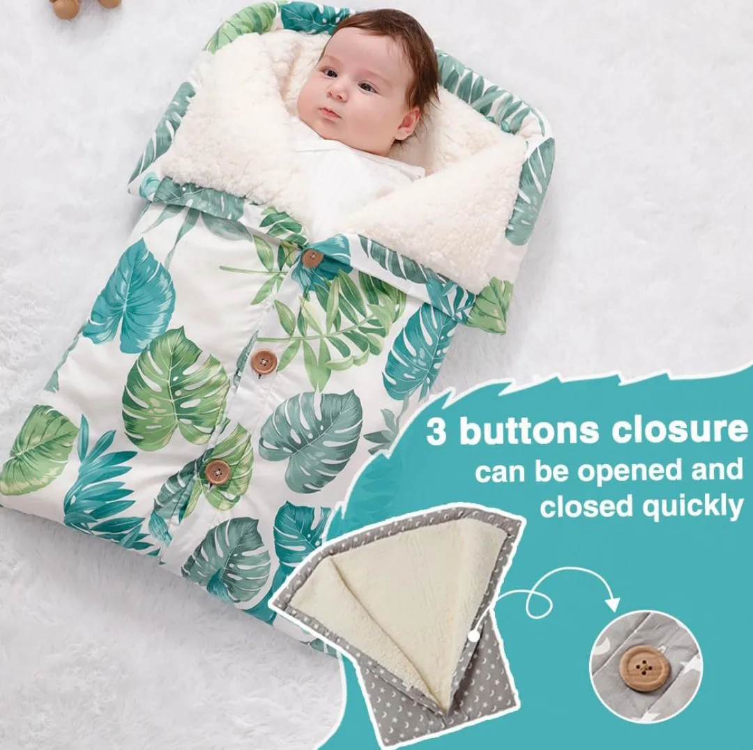 NEW!  Baby Swaddle Blanket, Soft Stroller Sleeping Sack image indicator(3)