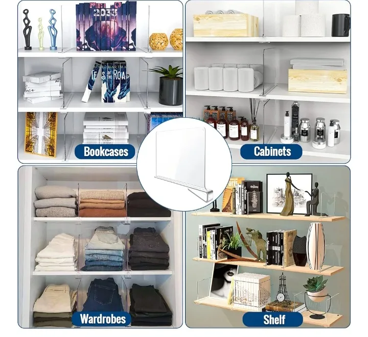 Shelf Dividers for Closet, Bookcase, Cabinets image indicator(2)