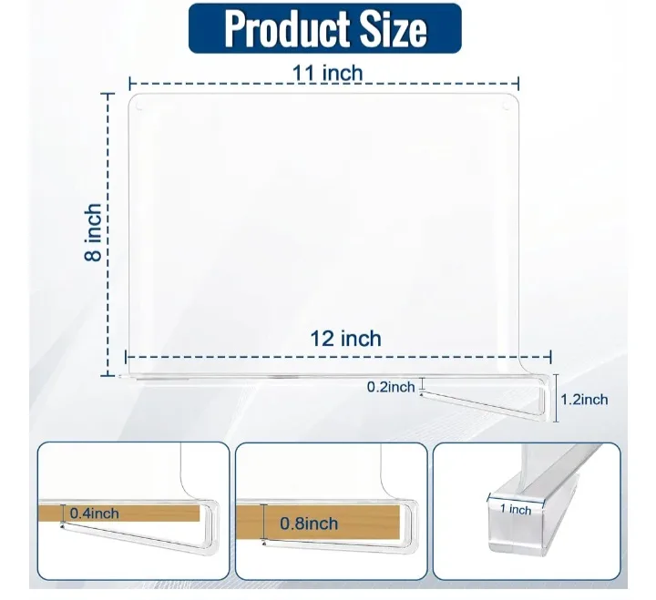 Shelf Dividers for Closet, Bookcase, Cabinets image indicator(5)