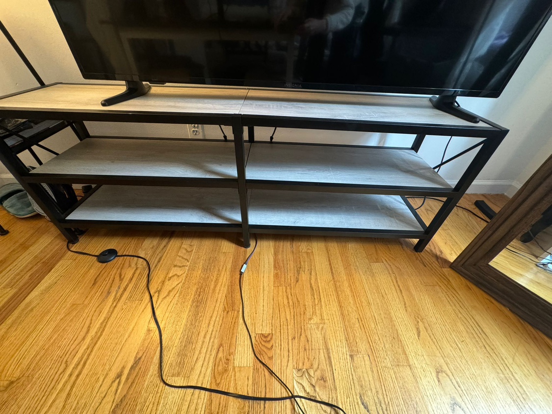 TV Stand with Shelves - photo 3
