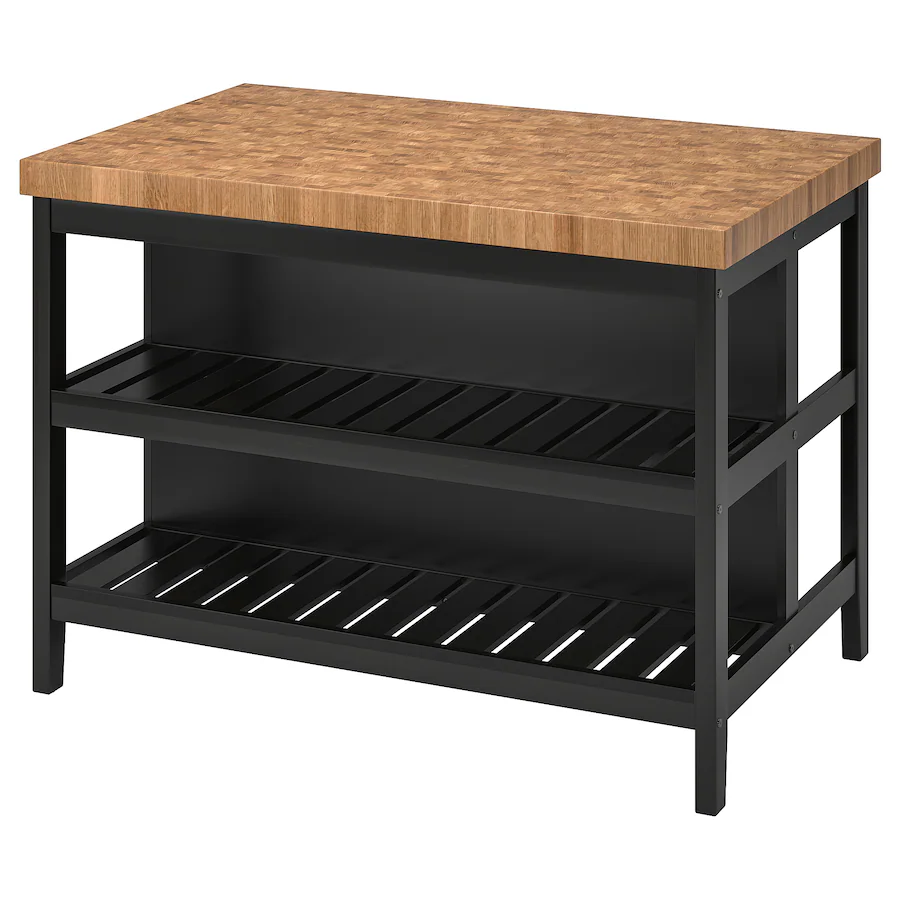 IKEA Kitchen Island + 3 stools