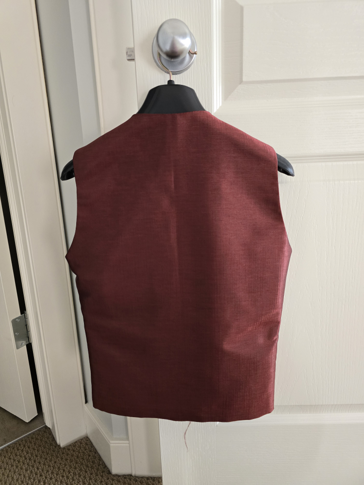 Burgundy Floral Blazer  , Vest and pent - photo 5