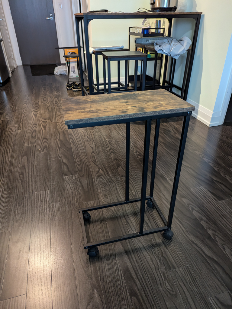 Rolling Side Table