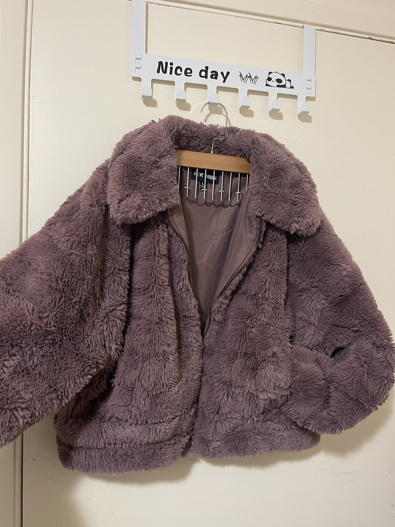 Purple cozy jacket