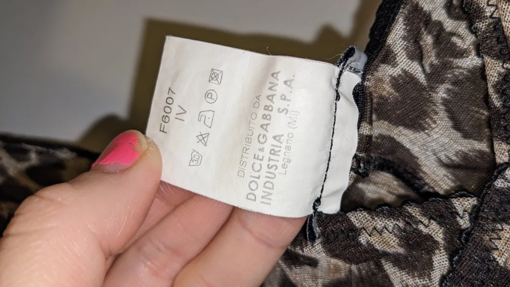 very rare 90's vintage d&g🐆leopard slip + matching freebies❣ image indicator(7)