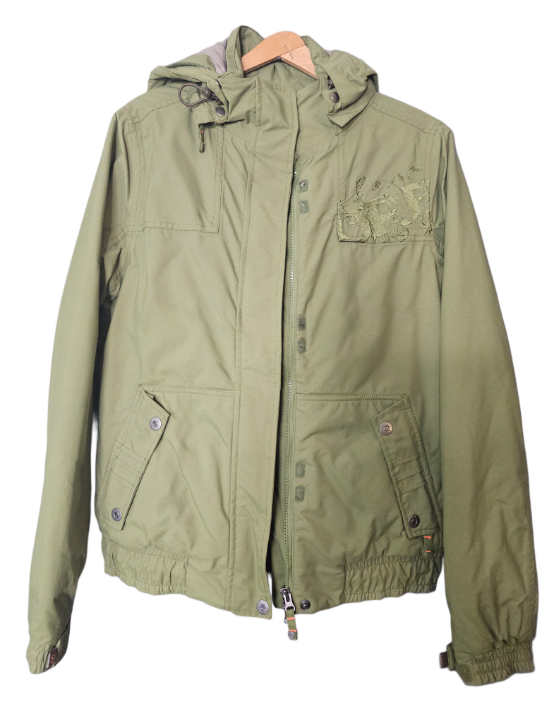 Orb Snowboard Jacket with Hood (Green)