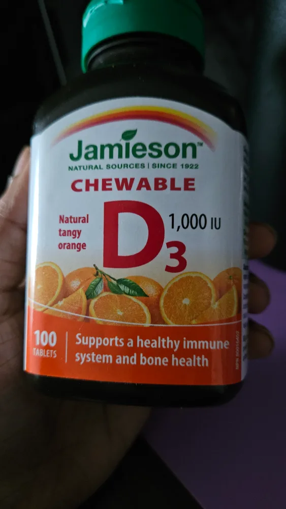 Jamieson Chewable Vitamin D3 1,000 IU thumbnail