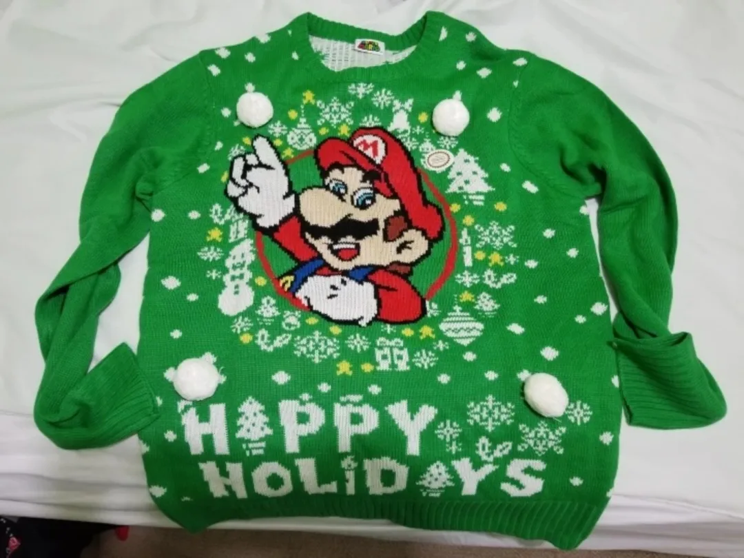 Super Mario Holiday Sweater thumbnail