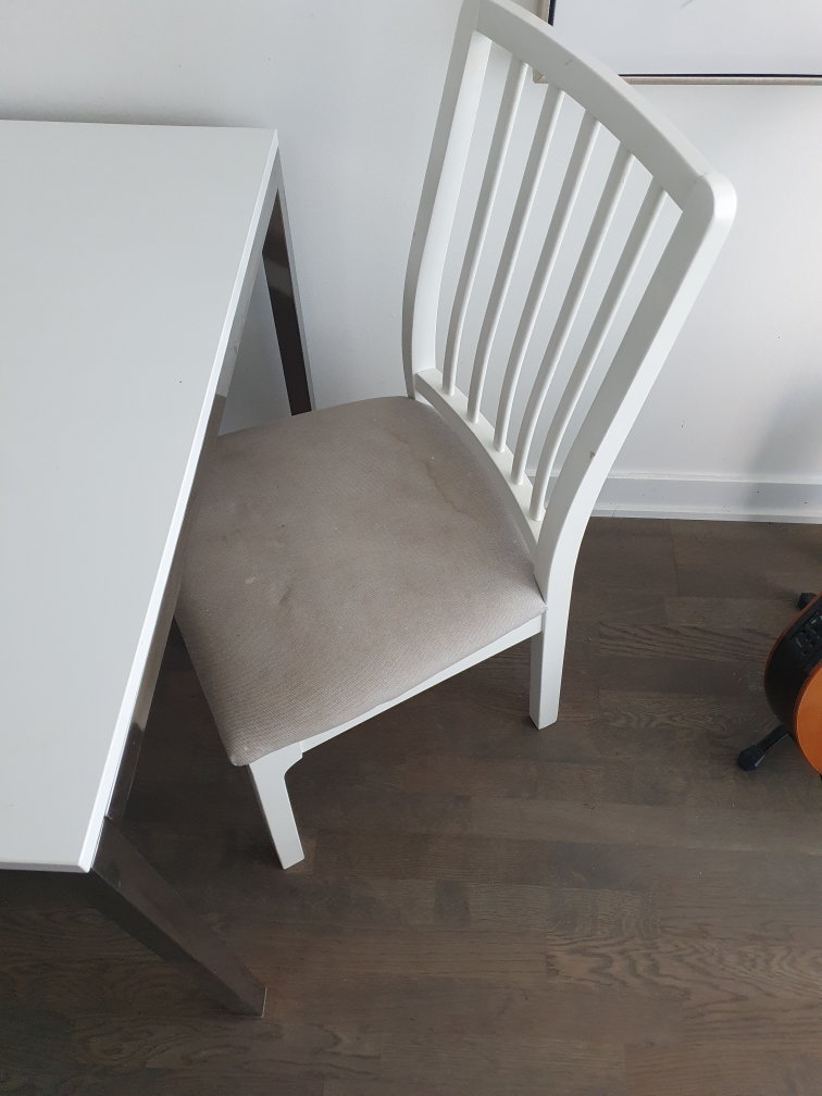 White Dining Table Set with 3 Chairs - photo 4
