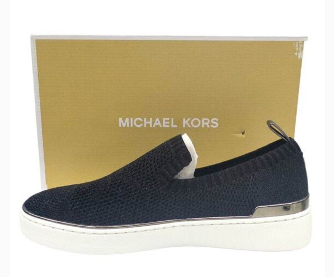 Michael Kors Skylar Slip On Sneakers gold accents