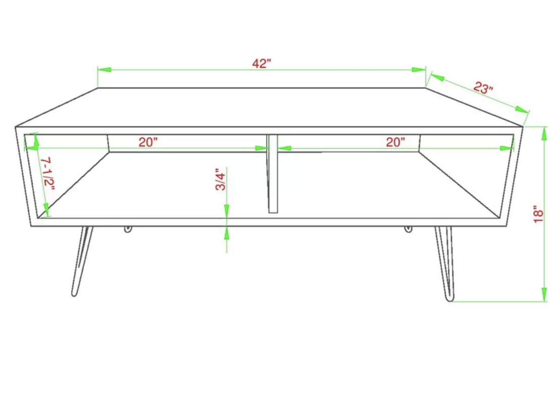 Mid Century Modern Coffee Table - photo 3